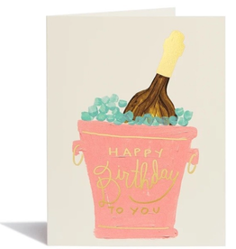Birthday Champagne Card
