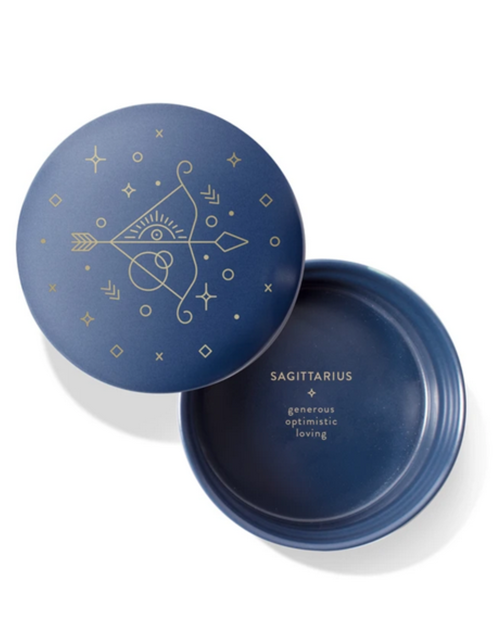 Sagittarius Sparkling Ceramic Trinket Box 3.375" x 2"