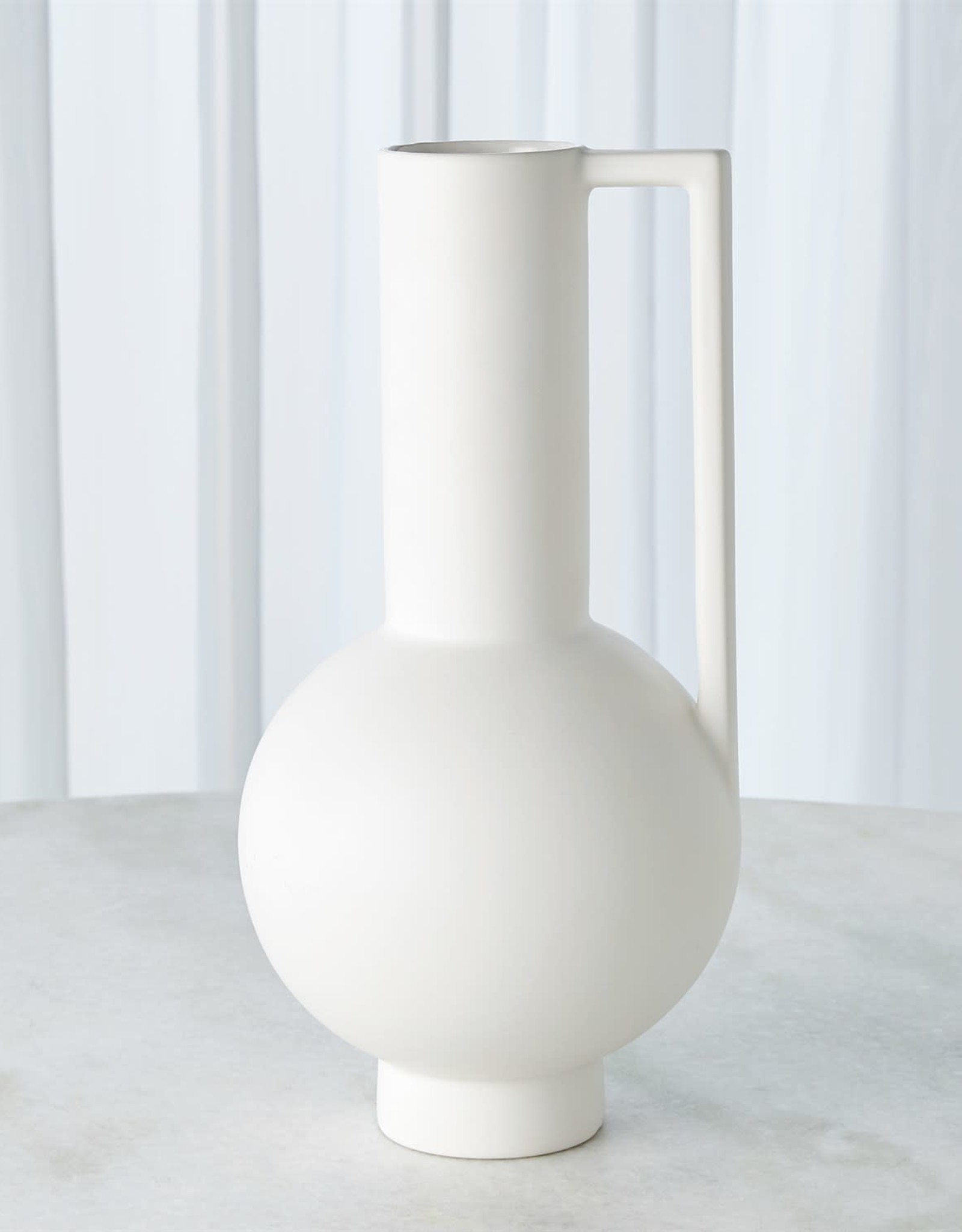 Classic Matte White Pitcher with Handle Reg $299 Now $99