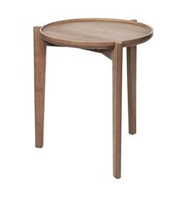Wood Cleaver Accent Table H24" D22" Reg $399  Now $195