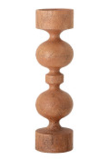 Round Mango Wood Candle Holder H18”