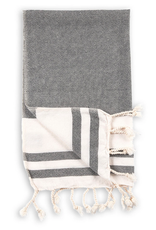 Black Classic Turkish Hand Towel