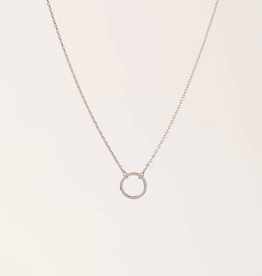 Sol Hoop Necklace - Silver
