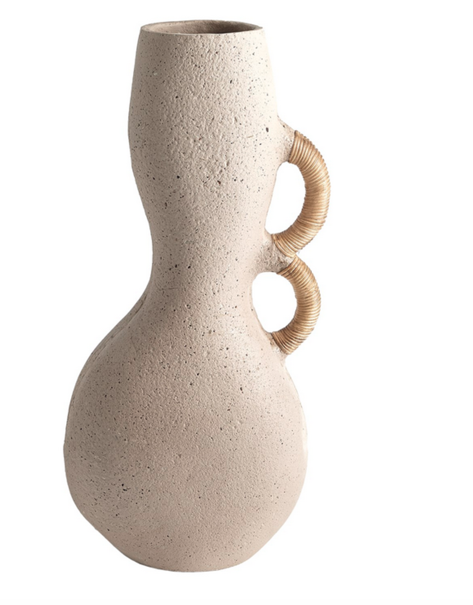 Sandstone Hourglass Vase H23.5"