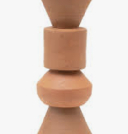 Stacked Shape Terracotta Vase