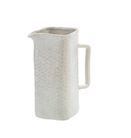Small Basketweave Pitcher H8.86"