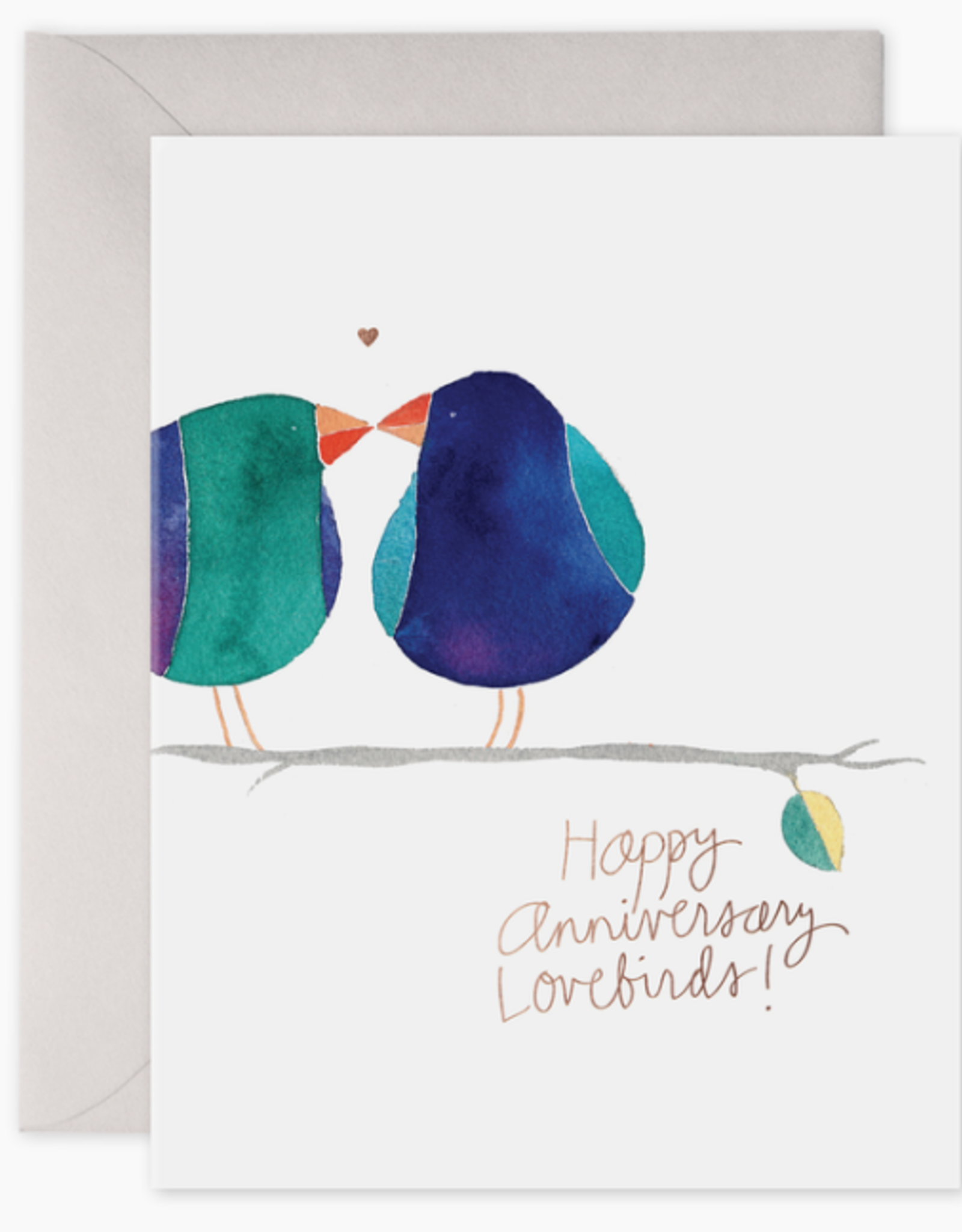 Lovebirds Anniversary Card