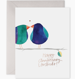 Lovebirds Anniversary Card