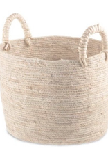 Medium Natural Maiz Basket with Handles 12”