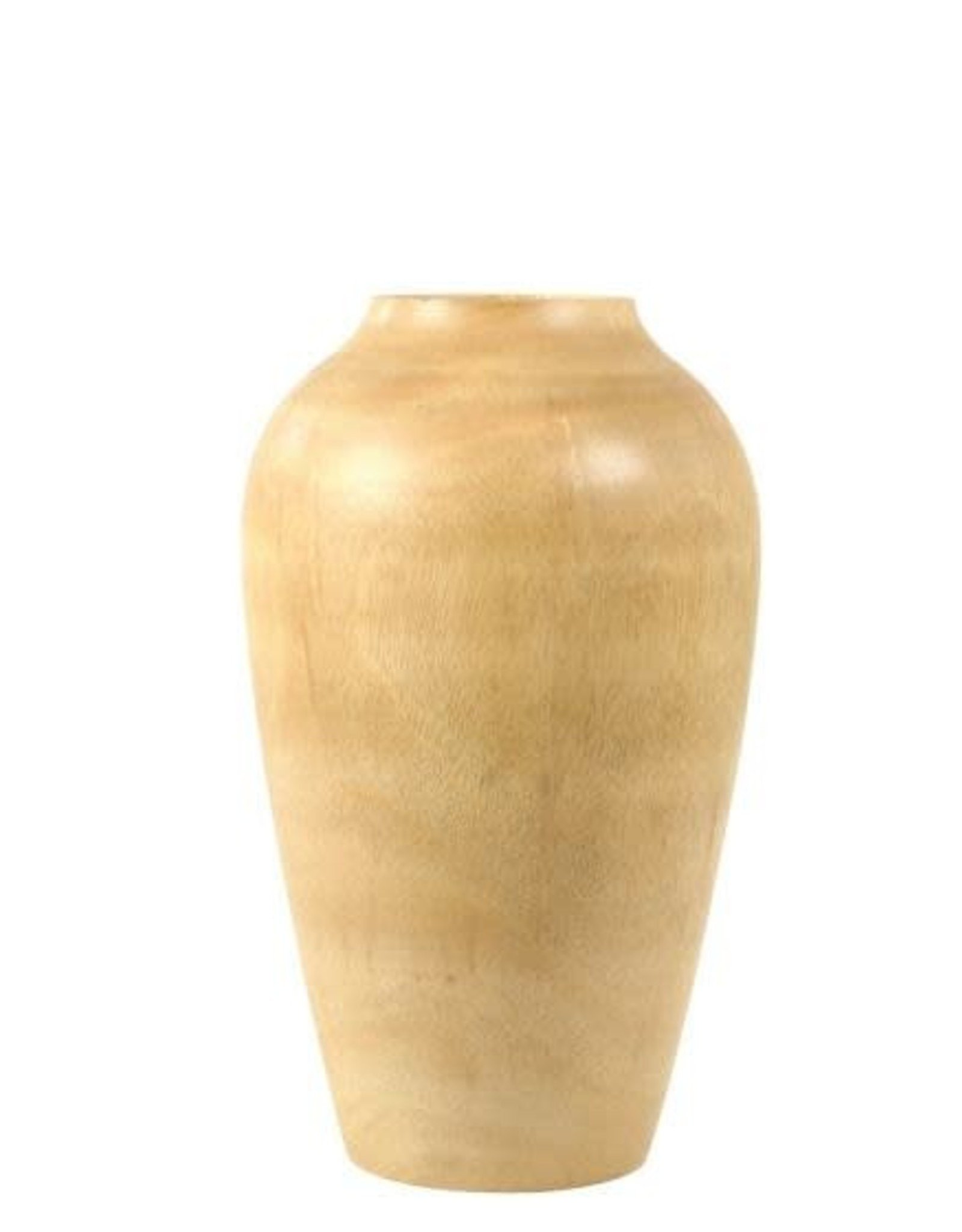 Mango Wood Classic Vase H10"