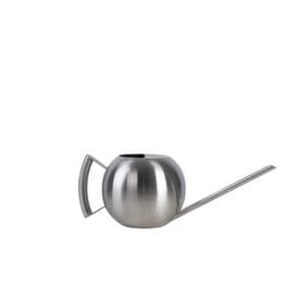 Round Stainless Steel Watering Can L13" W 5.4" H4.6"