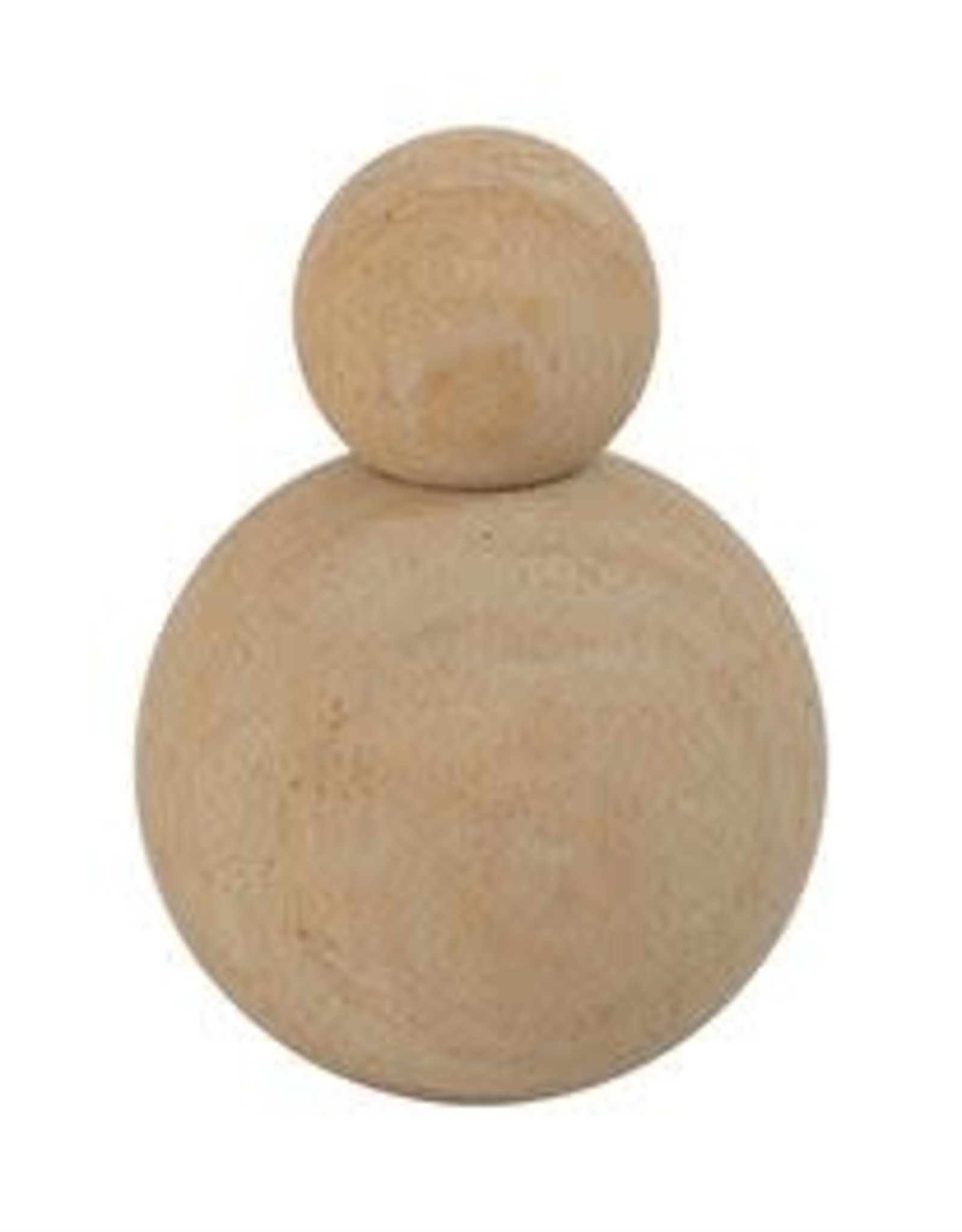 Stacked Sandstone Objet D'Art Orbs H5.5" D3.5"