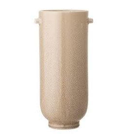 Cream Reactive Glaze Vase D4.25" H10"