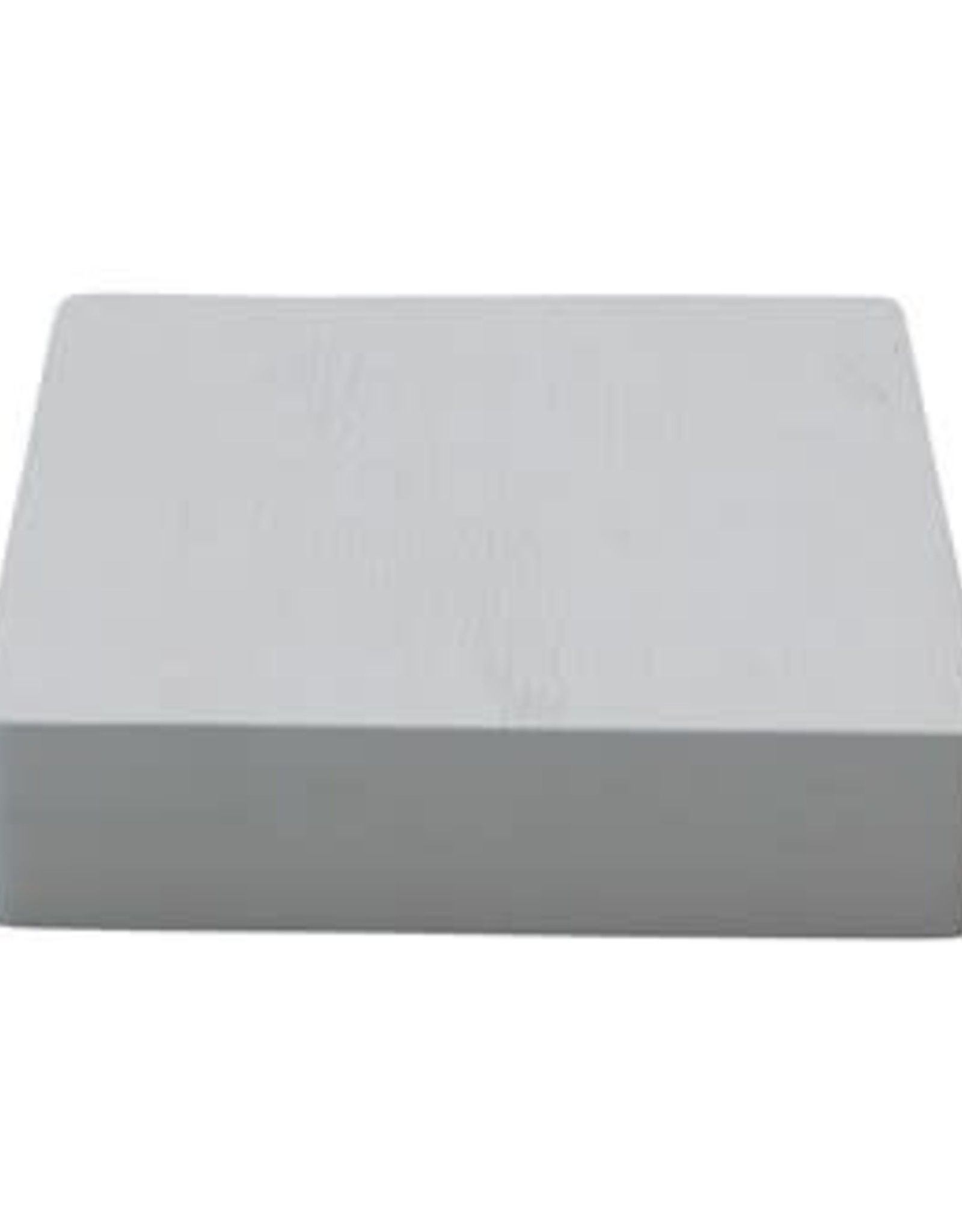 Combed White Finish Mango Wood Square Board L12" H2"