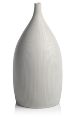 Large Nosara Porcelain Vase D6.75" H13.75"