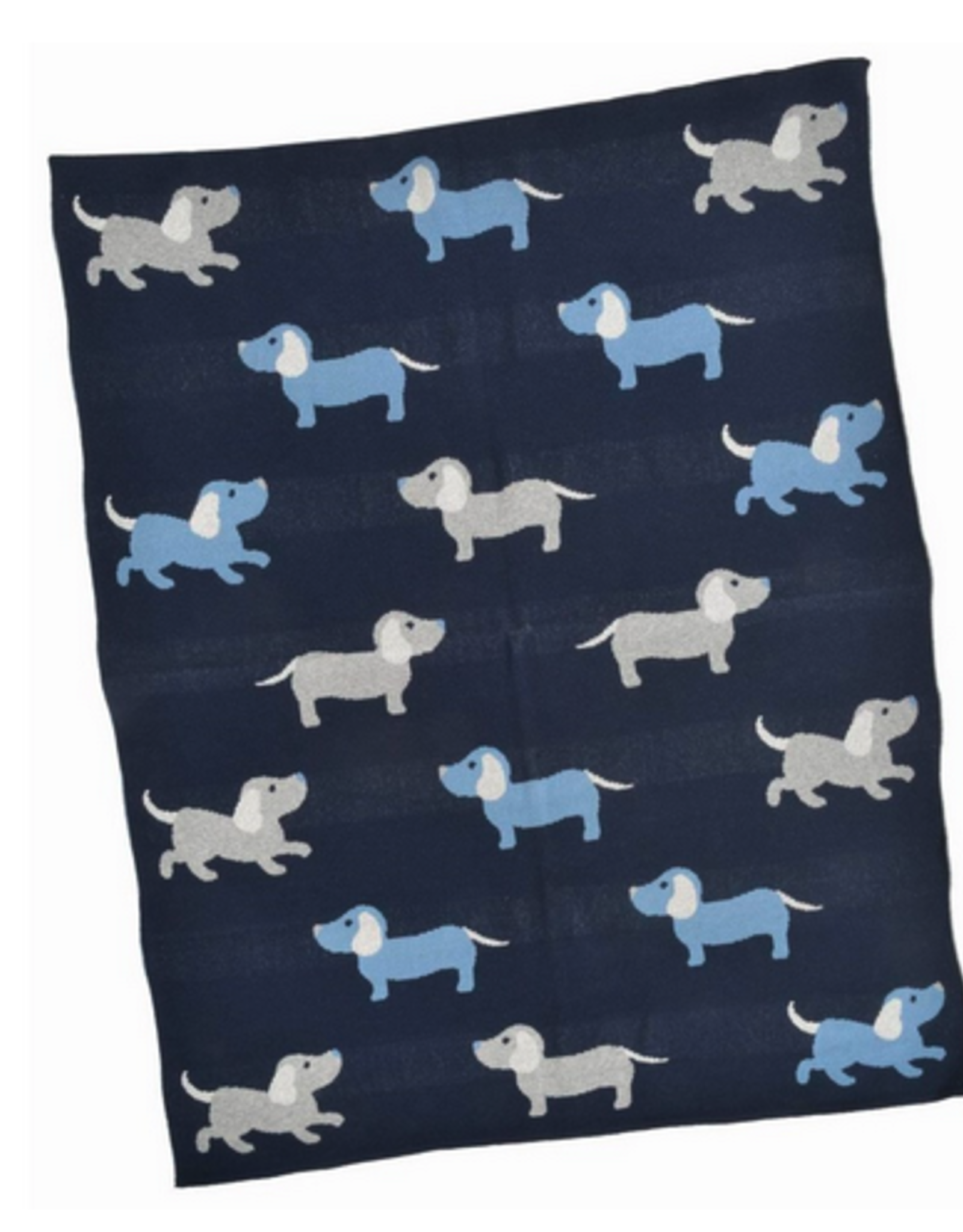 Blue Dog Baby Blanket L30" W40"