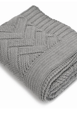 Grey Racquel Cotton Throw