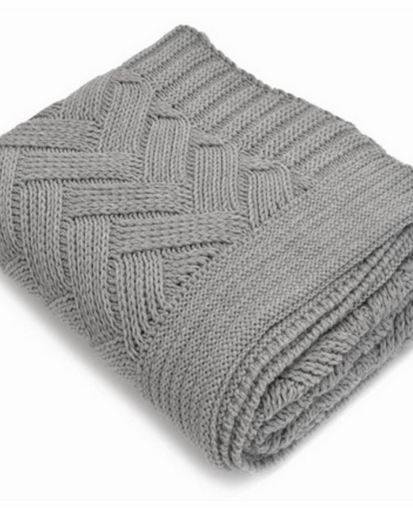 Grey Racquel Cotton Throw