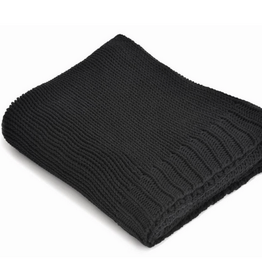 Black Sierra Cotton Throw L50" W60"