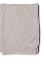 Sepia Rose Floral Stretch Knit Blanket L45"
