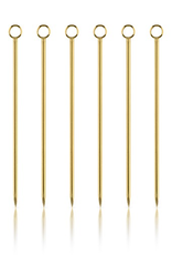 Gold Belmont Cocktail Pick with Ring L4.25"