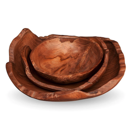 Medium Natura Wooden Bowl D16"