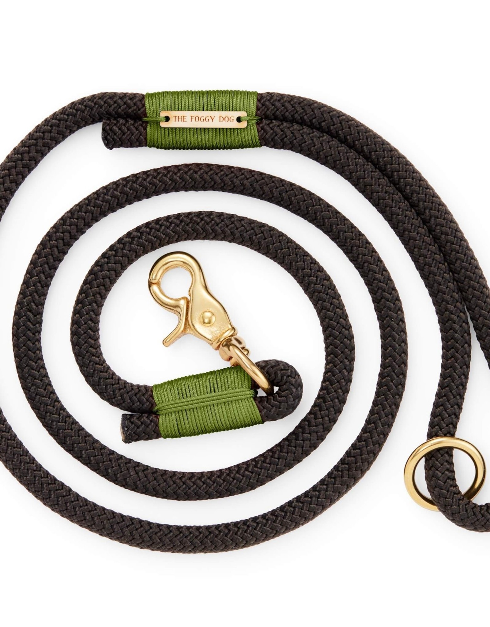 4’ Black & Green Climbing Rope Dog Leash