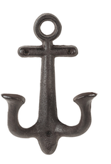 Large Brown Anchor Hook H8.5"