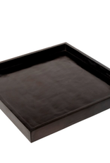 Large Black Stone Tray L12" H1"