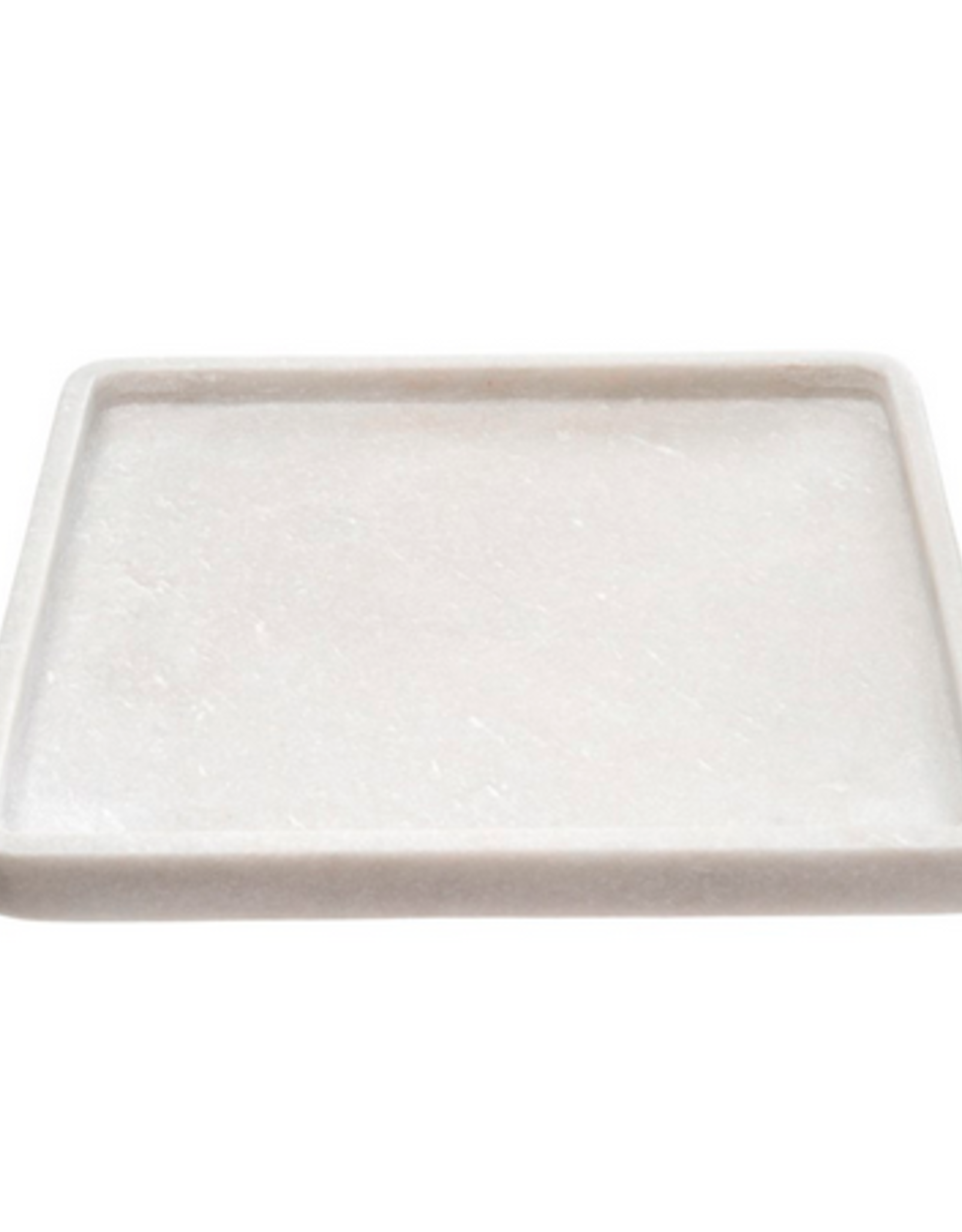 Large Square Marble Vanity Tray L12" H1"