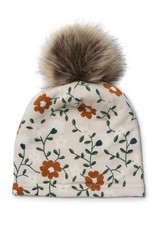 Flower Vine Kid's Pom Pom Hat in Tencel 2T-5T