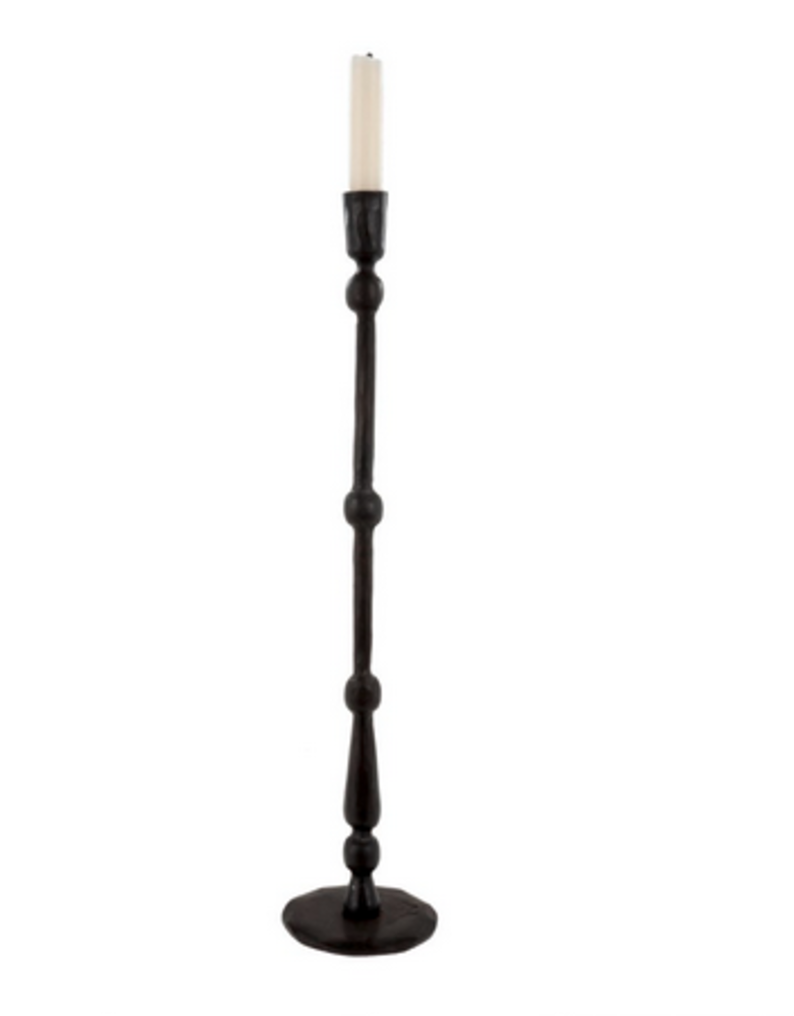 XLarge Black Revere Candlestick H19.5"