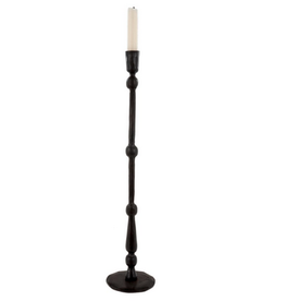 XLarge Black Revere Candlestick H19.5"