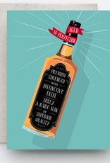 Aged to Perfection Whiskey Man Birthday Card