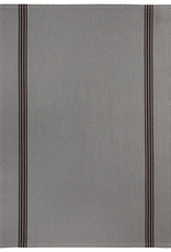 Piano Grey Linen Teatowel with Dark Stripe