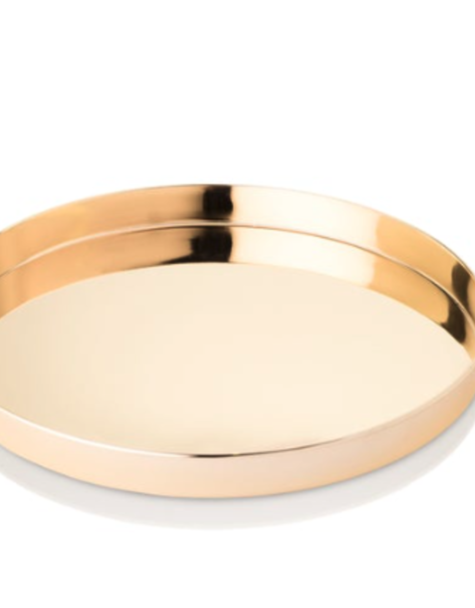 Gold Serving Tray D12.5"