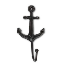 Black Simple Anchor Hook H5"