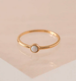Demi Fine Opal Ring Size 7 - Gold