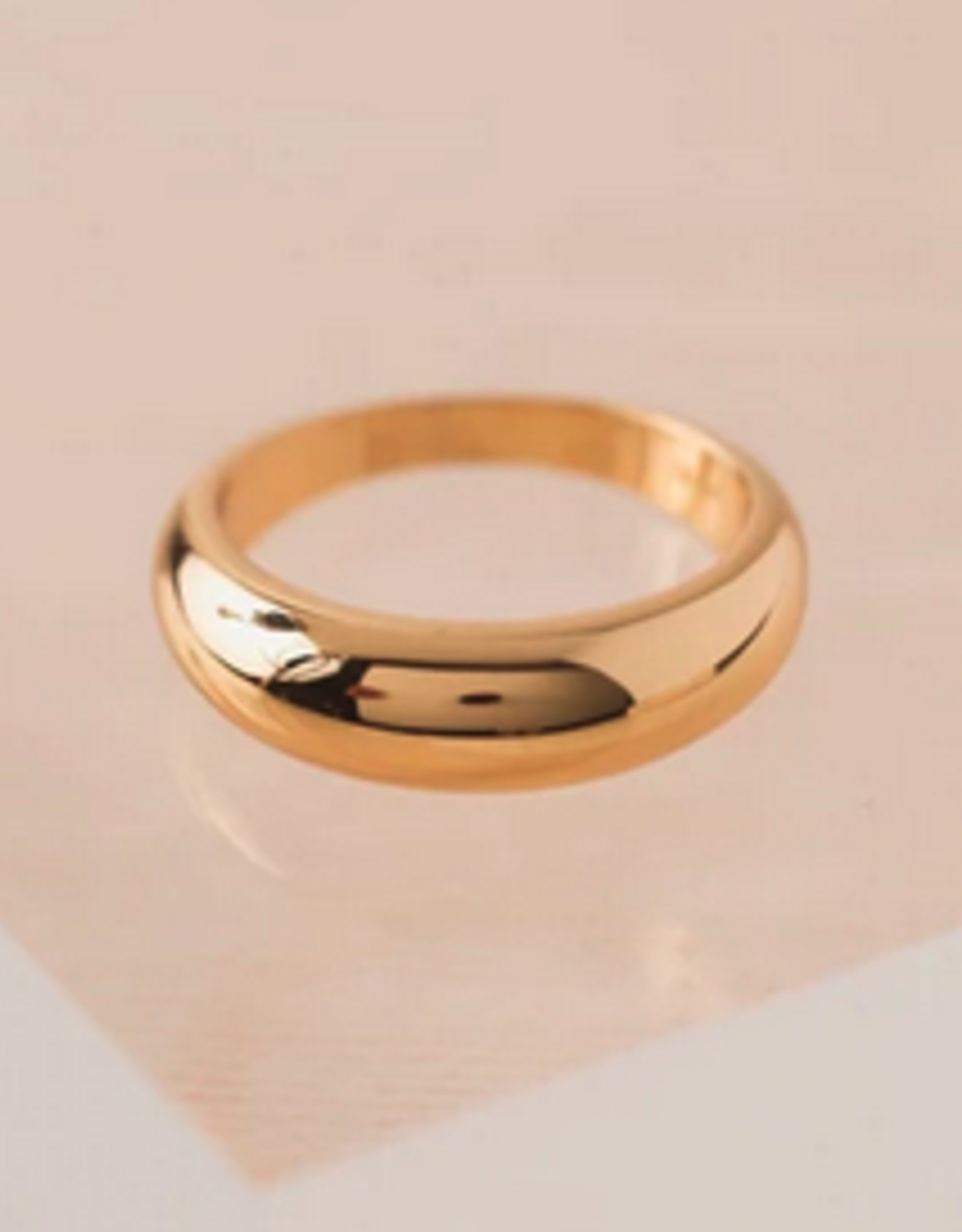 Demi Fine Dome Ring Size 6 - Gold