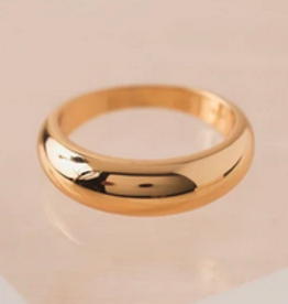 Demi Fine Dome Ring Size 7 - Gold