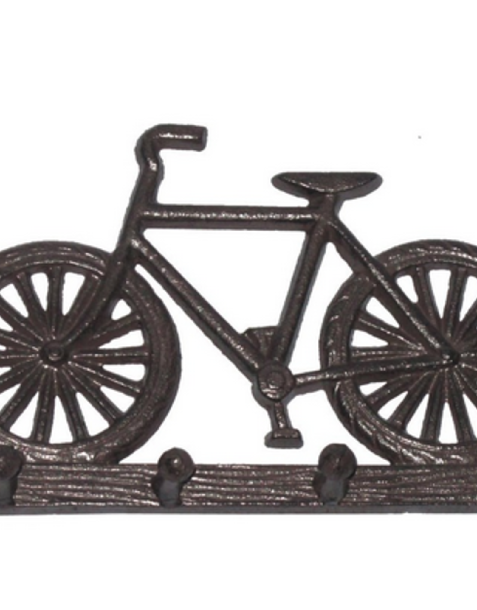 Black Bicycle 4 Hooks Rack L8.1"