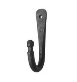Black Hand Forged Strong Hook H5"