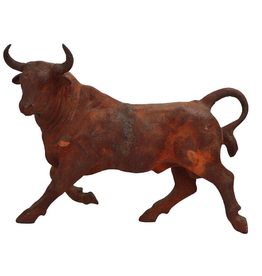 Rust Charging Bull L23" W6" H16"