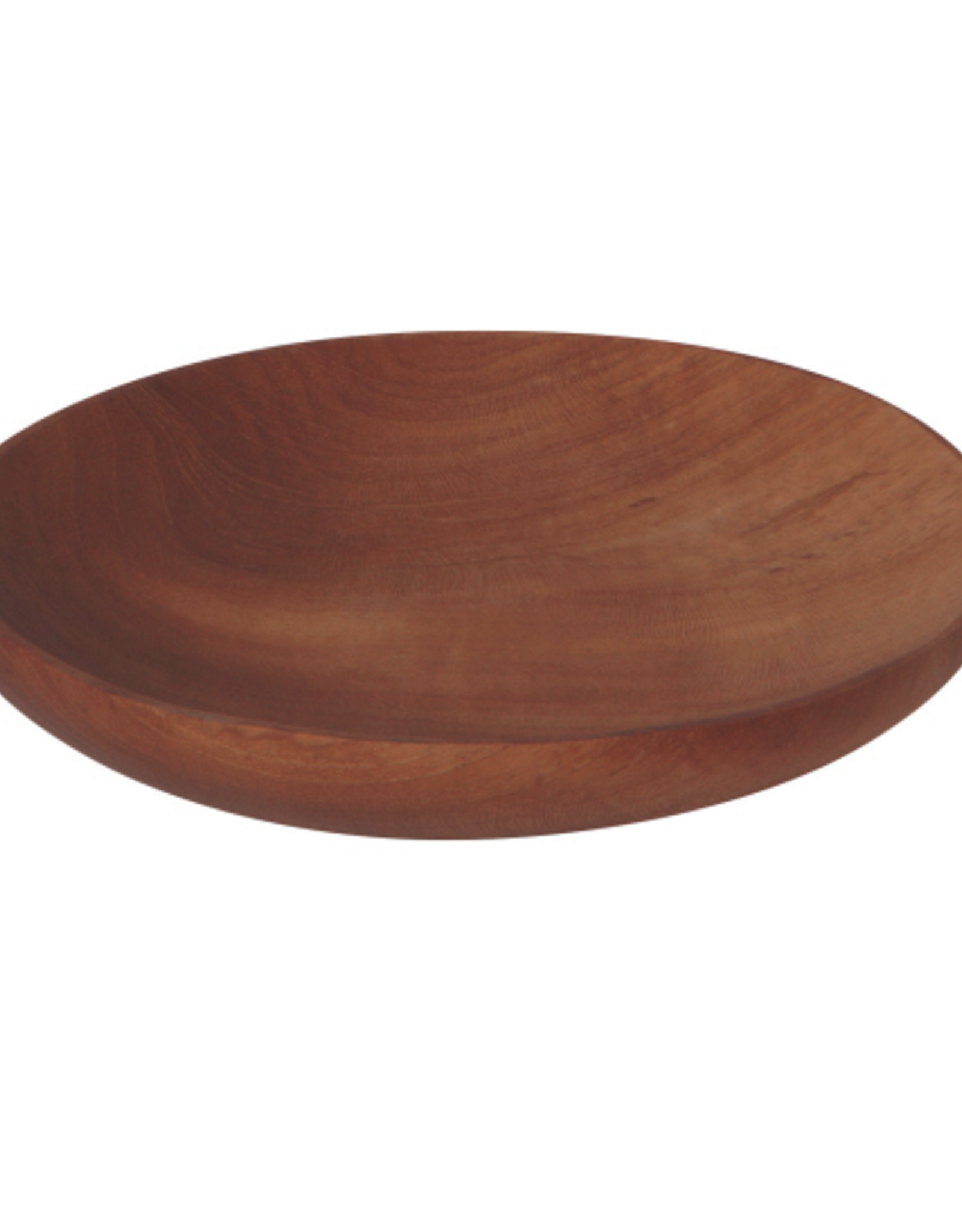 Medium Round Teak Wood Plate D4.75" H.5"