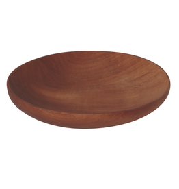 Medium Round Teak Wood Plate D4.75" H.5"
