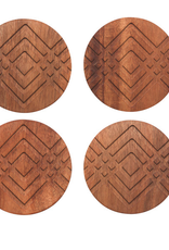 Facet Geo Coasters D4" - Set of 4