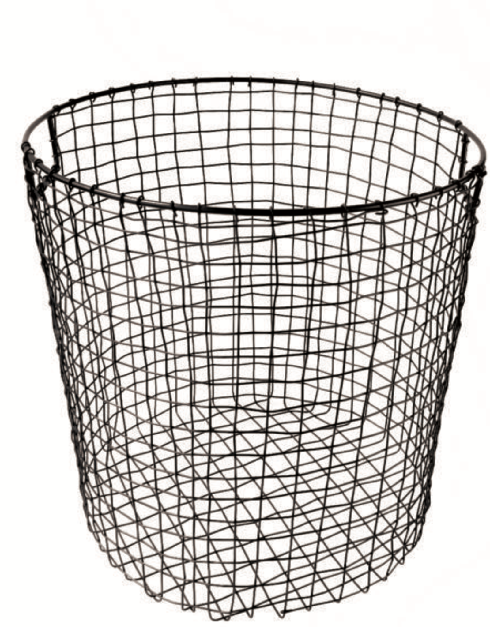 Large Black Round Wire Basket D15" H15"