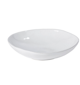 White Livia Pasta Bowl D9" H2.25"