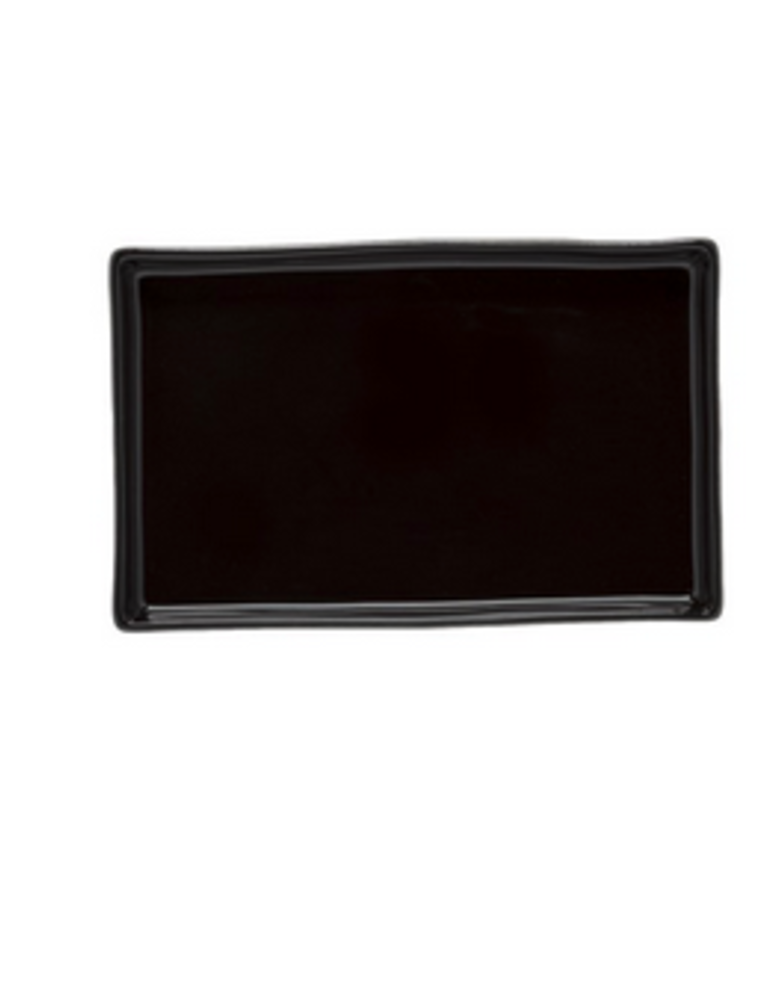 Black Lagoa Eco Gres Rectangular Tray L7.25" W4.6" H.86"