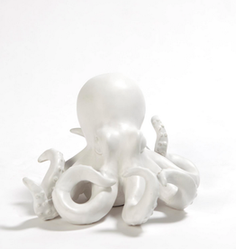 White Octopus L10" H6.25"